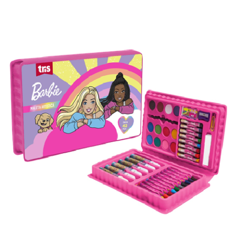Maleta Para Pintura Barbie 42 Peças Tris