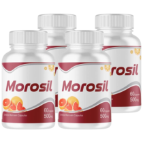 Morosil 4 Frascos Laranja Moro 500mg 60 Cápsulas cada