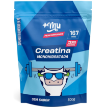 +Mu Creatina Monohidratada 100% Pura s/Sabor Refil 500g
