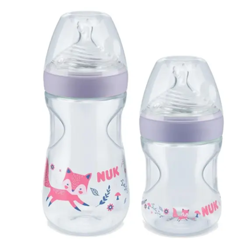 NUK Kit 2 Mamadeiras Smart Flow 150/270ml Lilás Essence