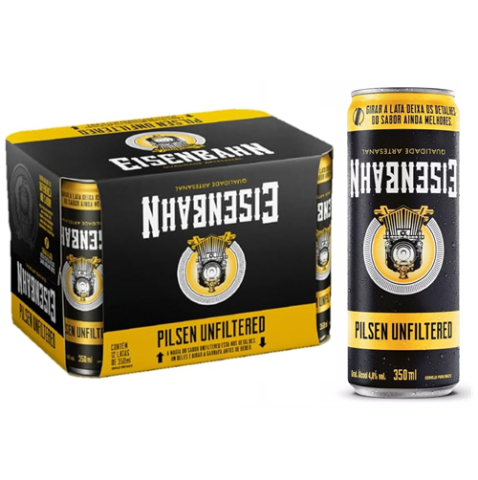 Pack 12 Latas Eisenbahn UnfiLTered 350ml