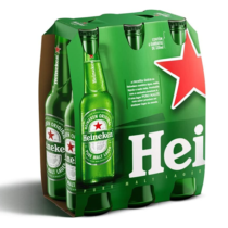 Pack 6 unidades Cerveja Heineken Long Neck 330ml