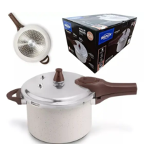 Panela Pressão Brinox Antiaderente Ceramic Life Indução 4,2L Vanilla