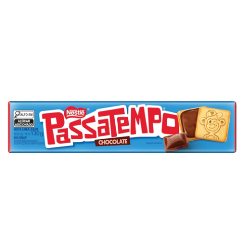 Passatempo Biscoito Recheado Chocolate 130g
