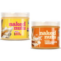 Pasta de Amendoim Naked Nuts Leite Em Pó ou Chocolate Branco 300g