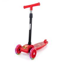 Patinete Infantil 3 Rodas LED Dobrável Suporta 40kg Conect Brinq
