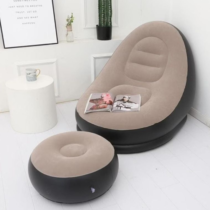 Poltrona Inflável Ultra Lounge + Pufe Sofá Preguiçoso