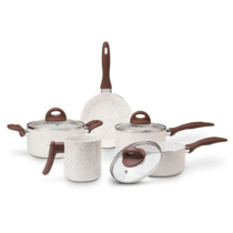 Jogo De Panelas Smart Plus Vanilla Indução Cerâmico 5 Peças Brinox
