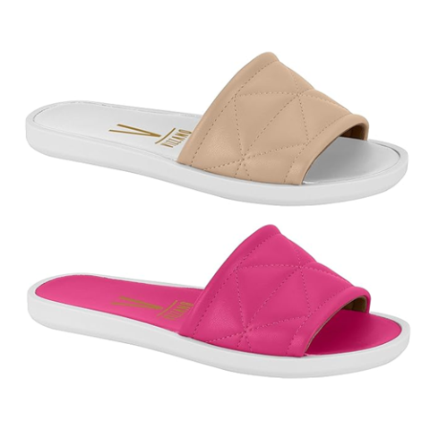 Chinelo Feminino Flat Slide Vizzano