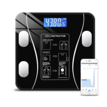 Balança Corporal Bioimpedância Premium Com Visor Inteligente Bluetooth Composição Corporal Peso Até 180kg