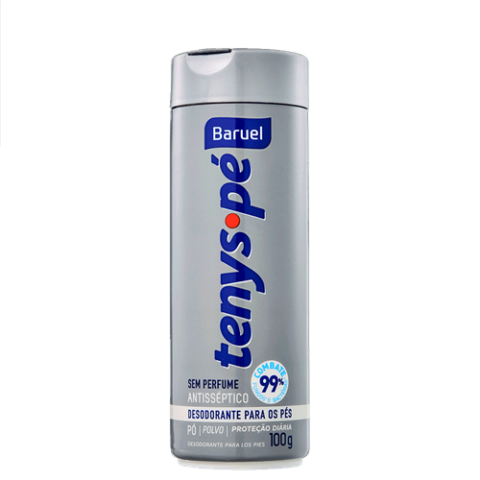 Antisséptico Tenys Pé Baruel pó Sem Perfume 100g
