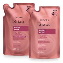 Kit Refil Siàge Nutri Rosé: Shampoo + Condicionador