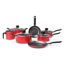Conjunto De Panelas Brinox Garlic 7 Peças Vermelho