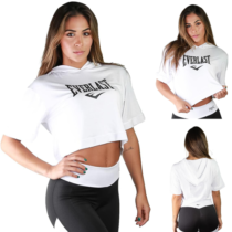Cropped Everlast Feminino Com Capuz Branco