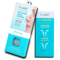 Dilatador Nasal Flux Air Silicone Médio E Grande Com 2 Unidades
