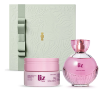 Presente Dia Das Mães Liz Flora: Colônia 100ml + 250g + Caixa De Presente