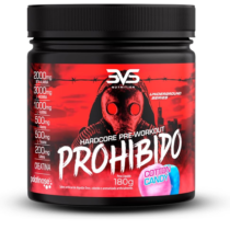 3VS Nutrition Pré Treino Prohibido 180g Sabor Algodão Doce