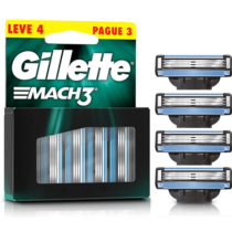 Gillette Refil Para Barbear Mach3 Leve 4 Pague 3
