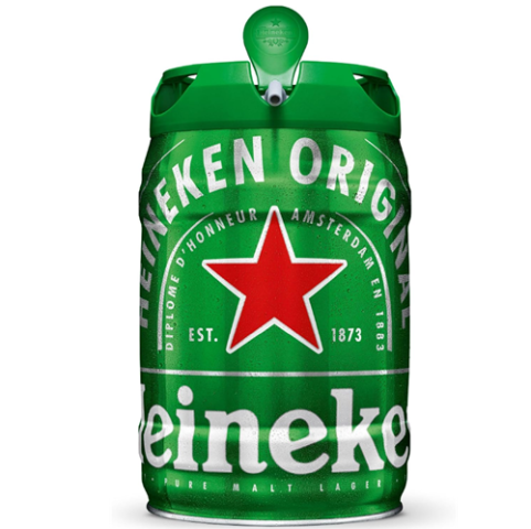 Cerveja Lager Barril Heineken 5 Litros