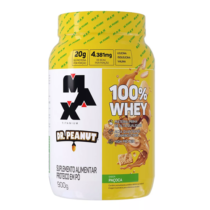 100% Whey Max Titanium X Dr. Peanut 900g Paçoca Max Titanium