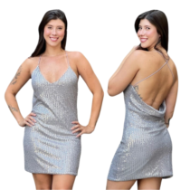 Vestido Paete Sawary Costas Degage