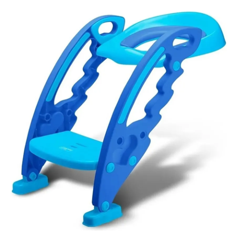 Redutor De Assento para Vaso Sanitário Com Escada Azul Multikids Baby