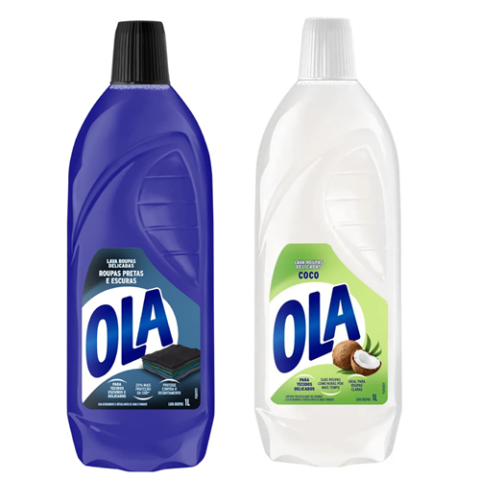 Sabão Líquido Ola Coco ou Roupas Pretas e Escuras 1L