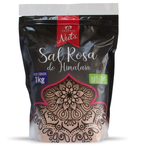 Sal Rosa do Himalaia Fino 1Kg Empório Nut’s