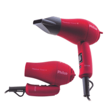 Secador de Cabelo Philco Titanium Travel 750W Vermelho