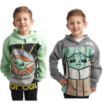 Moletom com Capuz Meninos Mandalorian Baby Yoda 1/4 Zip Fleece STAR WARS