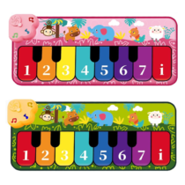 Tapete Musical Piano Infantil Notas Musicas com Som de Animais e Luz LED 79cm Bibi Joy