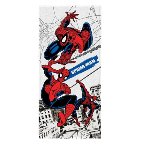 Toalha Felpuda de Banho Spider Man 60cm x 120cm Lepper