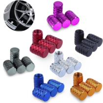 Kit 4 Unidades Tampas Válvula de Pneu Aluminio (várias cores)