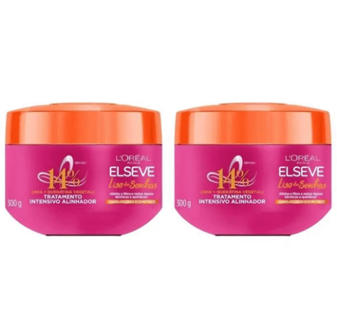 2 Unidades Elseve Liso Dos Sonhos Creme de Tratamento L’Oréal Paris 300g