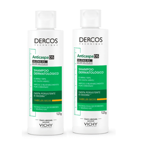 2 Unidades Shampoo Vichy Dercos Anticaspa 125ml