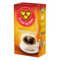 3 Corações Café Torrado e Moído Tradicional 500g