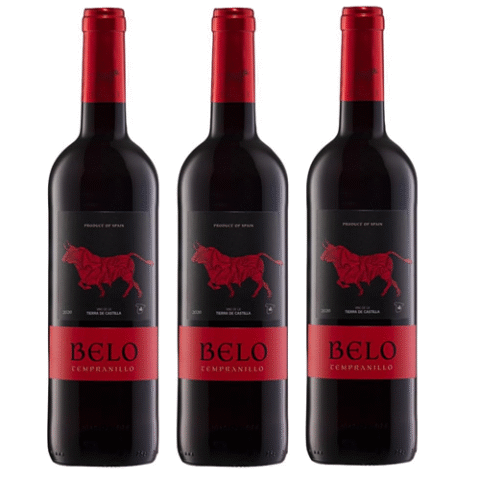 3 Unidades Bodegas Los Tinos Vinho Belo Tempranillo 2020 Tinto Espanha 750ml
