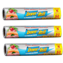 3 Unidades Saco Para Alimentos Freezer-Roll 5L Transparente Rolo Com 50 Sacos Cada