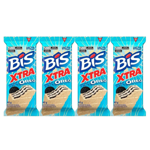 4 Unidades Chocolate Bis Xtra Oreo 45g
