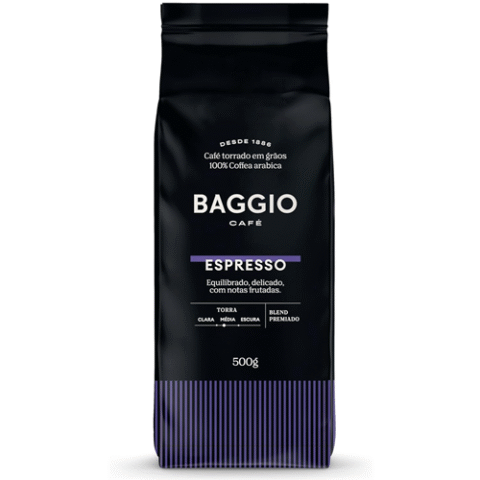 Baggio Café Gourmet Espresso em Grãos 500g