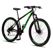 Bicicleta Aro 29 Aço Carbono Ksvj Freios Disco Suspensão 21 Velocidade