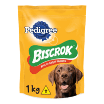 Biscoito Pedigree Biscrok Para Cães Adultos Raças Grandes 1Kg