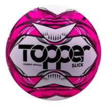 Bola Futebol Campo Oficial Topper Slick Ii Rosa Ciclete