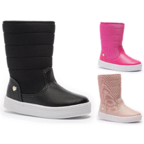 Bota Infantil Menina Tininha Bordado Confortavel