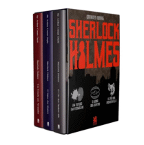 Box com 3 Livros Grandes Obras Sherlock Holmes
