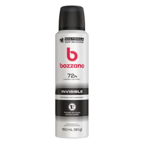 Bozzano Desodorante Aerossol 72horas Thermo Control Invisível 150ml