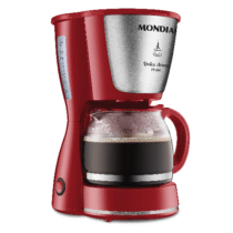 Cafeteira Elétrica Dolce Arome Mondial 18 Xicaras Vermelho/Inox 110V