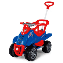 Calesita Veículo De Passeio ou Pedal com Empurrador Cross Legacy 2 Em 1 Azul