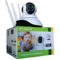 Câmera Babá Eletronica Ip Sem Fio 360° com 3 Antenas Hd Wifi Visão Noturna Alarme Onvif