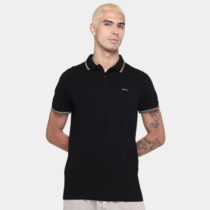 Camisa Polo Colcci Masculina Preta